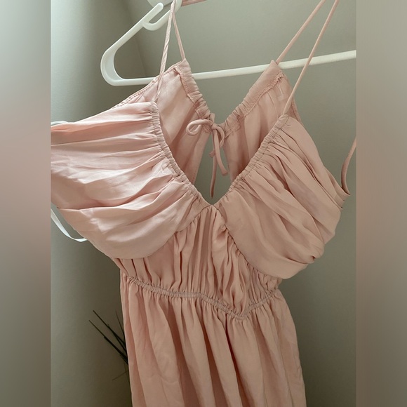 NWT RUMOR blush pink midi boho dress size 8 - Picture 3 of 8